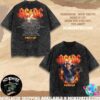 AC DC PWR Up Europe Tour 2025 Hells Bells Lightning Schedule List Dates Washed T-Shirt