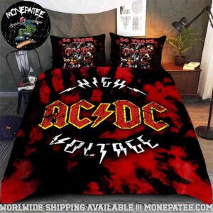 ACDC High Voltage 50 Years Tribute Rare Design Bedding Set For Diehard Fans