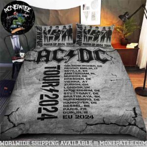 ACDC Power Up 2024 Tour EU Dates Rare Design Bedding Set For Diehard Fans