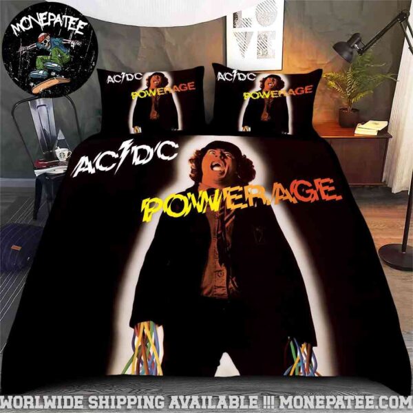 ACDC Powerage Exploding Wires Rare Design Bedding Set For Diehard Fans