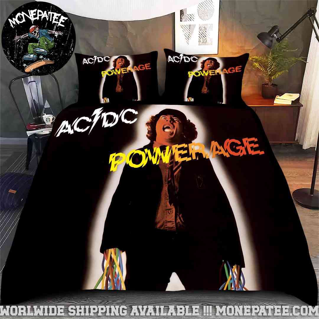 ACDC Powerage Exploding Wires Rare Design Bedding Set For Diehard Fans ACDC Powerage Exploding Wires Rare Design Bedding Set For Diehard Fans