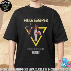Alice Cooper Welcome To My Nightmare City Tee Exclusive In Bologna IT Merchandise Unisex T-Shirt