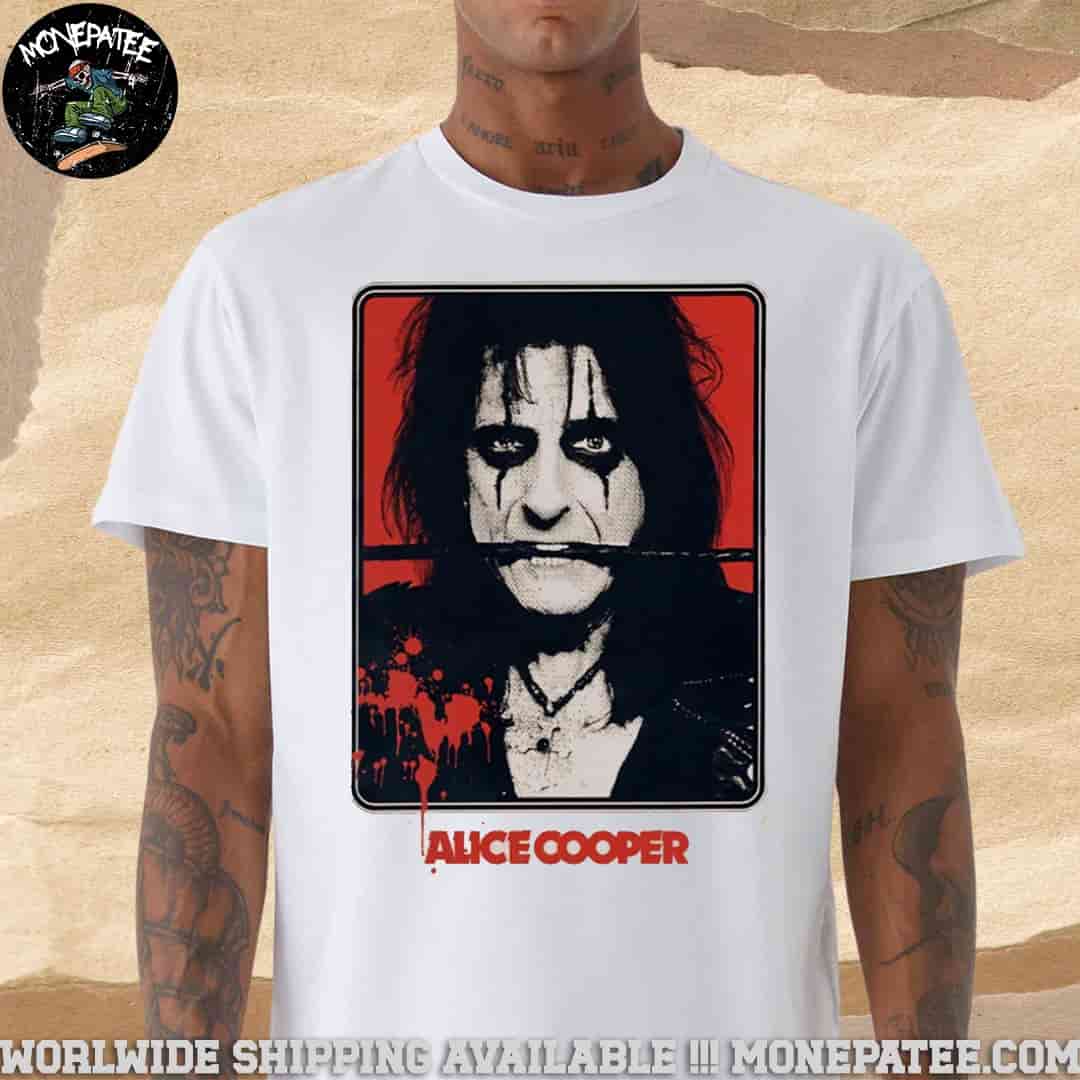 Alice Cooper Welcome to My Nightmare album Bite Merchandise 2025 T-Shirt Alice Cooper Welcome to My Nightmare album Bite Merchandise 2025 T-Shirt