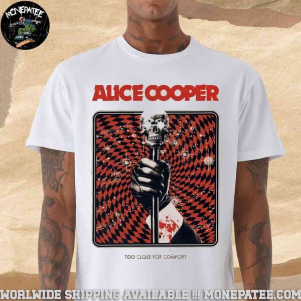 Alice Cooper Welcome to My Nightmare album Cane Of The Damned Merchandise 2025 T-Shirt