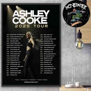 Ashley Cooke Tour 2025 Summer Dates List 2025 Start On June Home Decor Poster Canvas