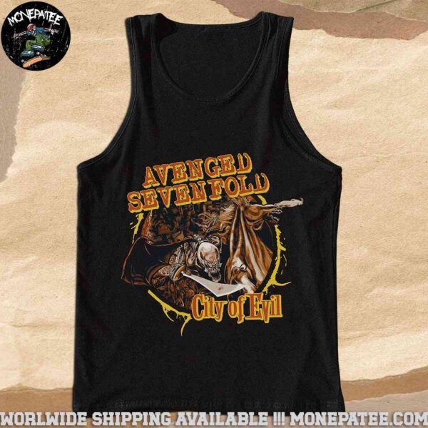 Avenged Sevenfold City Of Evil 20th Anniversary Merchandise Unisex Tank Top T-Shirt