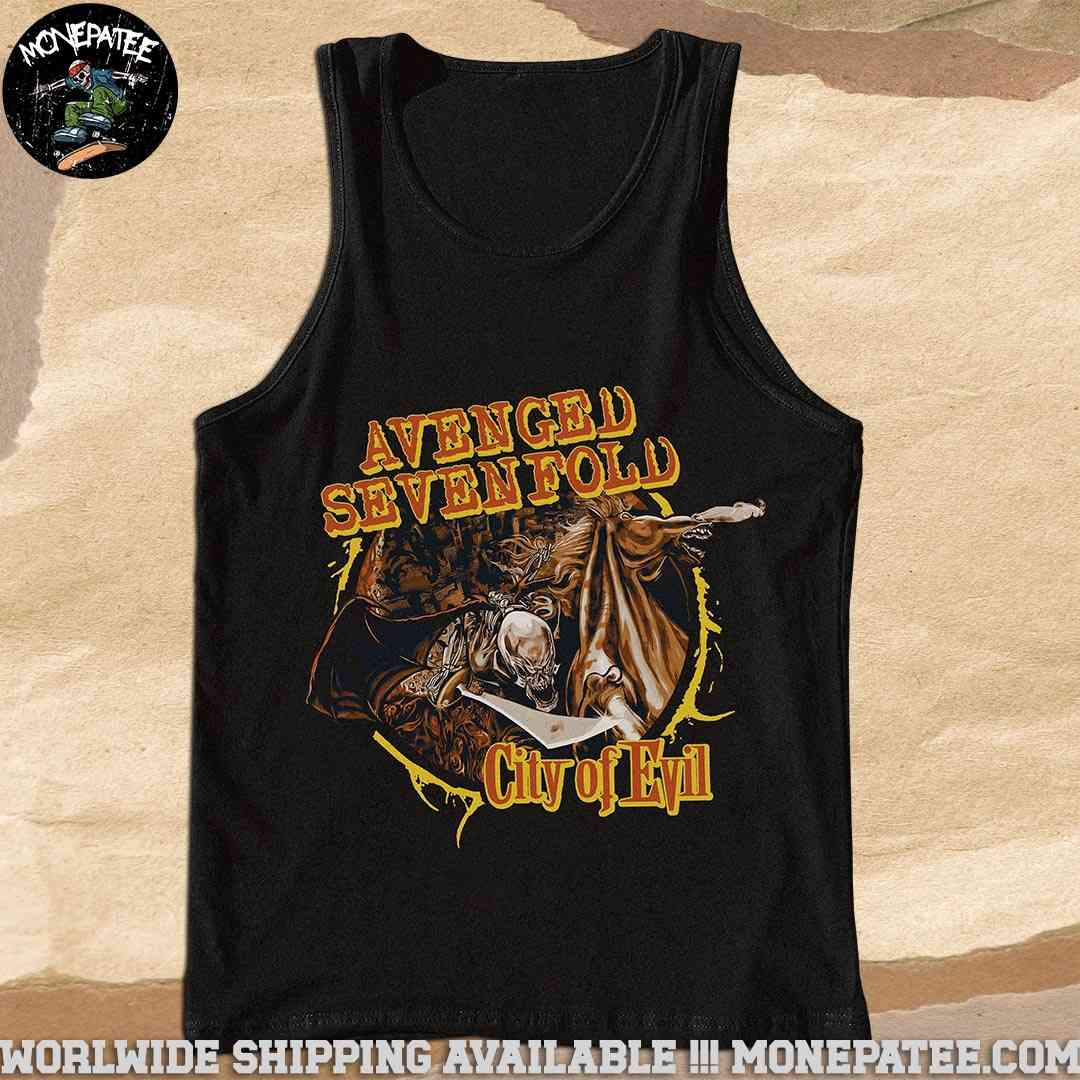 Avenged Sevenfold City Of Evil 20th Anniversary Merchandise Unisex Tank Top T-Shirt Avenged Sevenfold City Of Evil 20th Anniversary Merchandise Unisex Tank Top T-Shirt