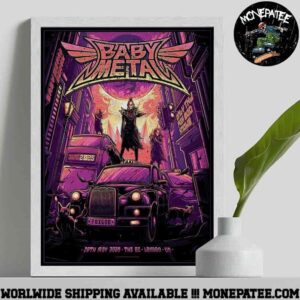 Babymetal Limited Edition Pop Up Exclusive Poster In London UK At The O2 On May 30th 2025 Decorative Poster Canvas