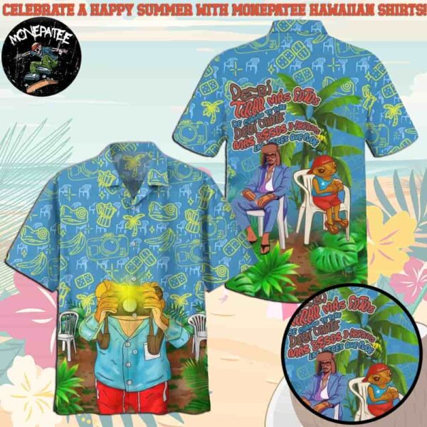 Bad Bunny Debi Tirar Mas Fotos World Tour 2025 2026 Hawaiian Shirt and Beach Shorts