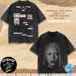 Beyonce Cowboy Carter Tour Shirt CCT Chicago 2025 Tee Exclusive At The Soldier Field On May 15 Double-Sided Washed T-Shirt