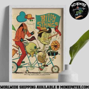 Billy Strings Concert Poster Night 2 In St Louis Missouri On June 14 2025 At Chaifetz Arena Home Decor Poster Canvas