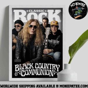 Black Country Communion x Classic Rock Issue 329 Magazine 2025 Decorative Poster Canvas