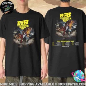 BoB The Adventures Of Bobby Ray 15th Anniversary Tour Dates List 2025 Merchandise Two Sided Unisex T-Shirt