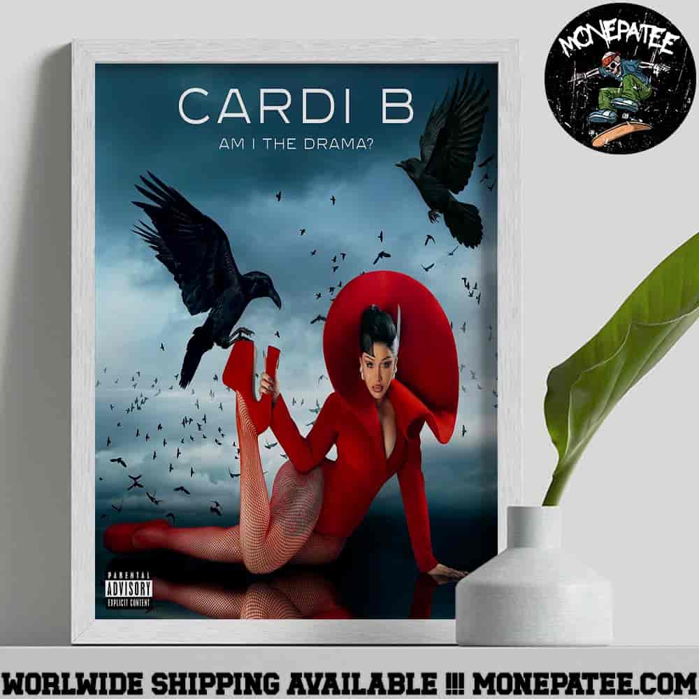 Cardi B Am I The Drama New Album Is Out September 19th 2025 Decorative Poster Canvas Cardi B Am I The Drama New Album Is Out September 19th 2025 Decorative Poster Canvas