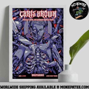 Chris Brown Amsterdam Breezy Bowl XX Stadium World Tour At The Johan Cruijff Arena On June 8 2025 Poster Canvas
