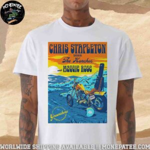Chris Stapleton Poster For Show In Greensboro Nc At The First Horizon Coliseum On June 18 2025 All-American Road Show Unisex T-Shirt