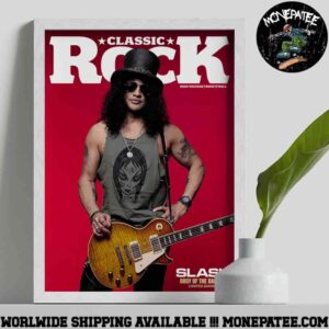 Classic Rock x Slash Guns N Roses Issue 327 Slash Magazine 2025 Decorative Poster Canvas