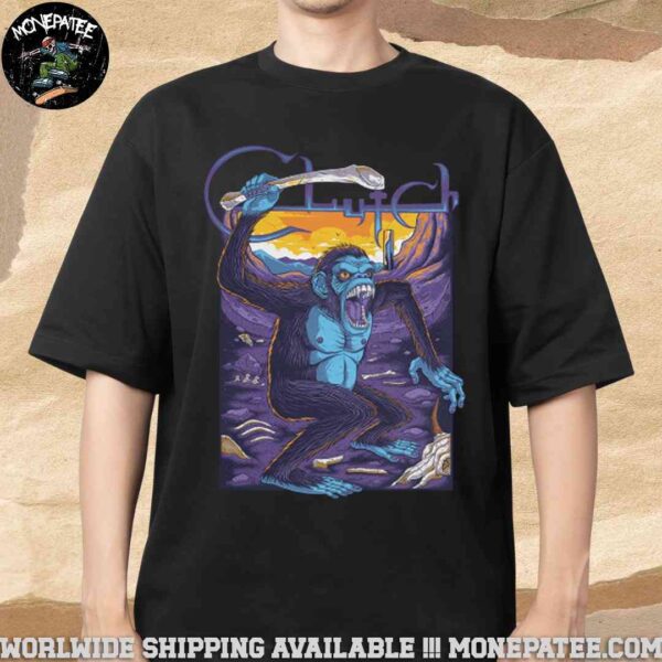 Clutch Band Poster For Show On Jun 20 2025 Ann Arbor MI At Michigan Theater Merchandise Unisex T-Shirt