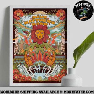 Dave Matthews Band Poster For Show In Sao Paulo Brasil On June 7 8 2025 At Parque Ibirapuera Decorative Poster Canvas