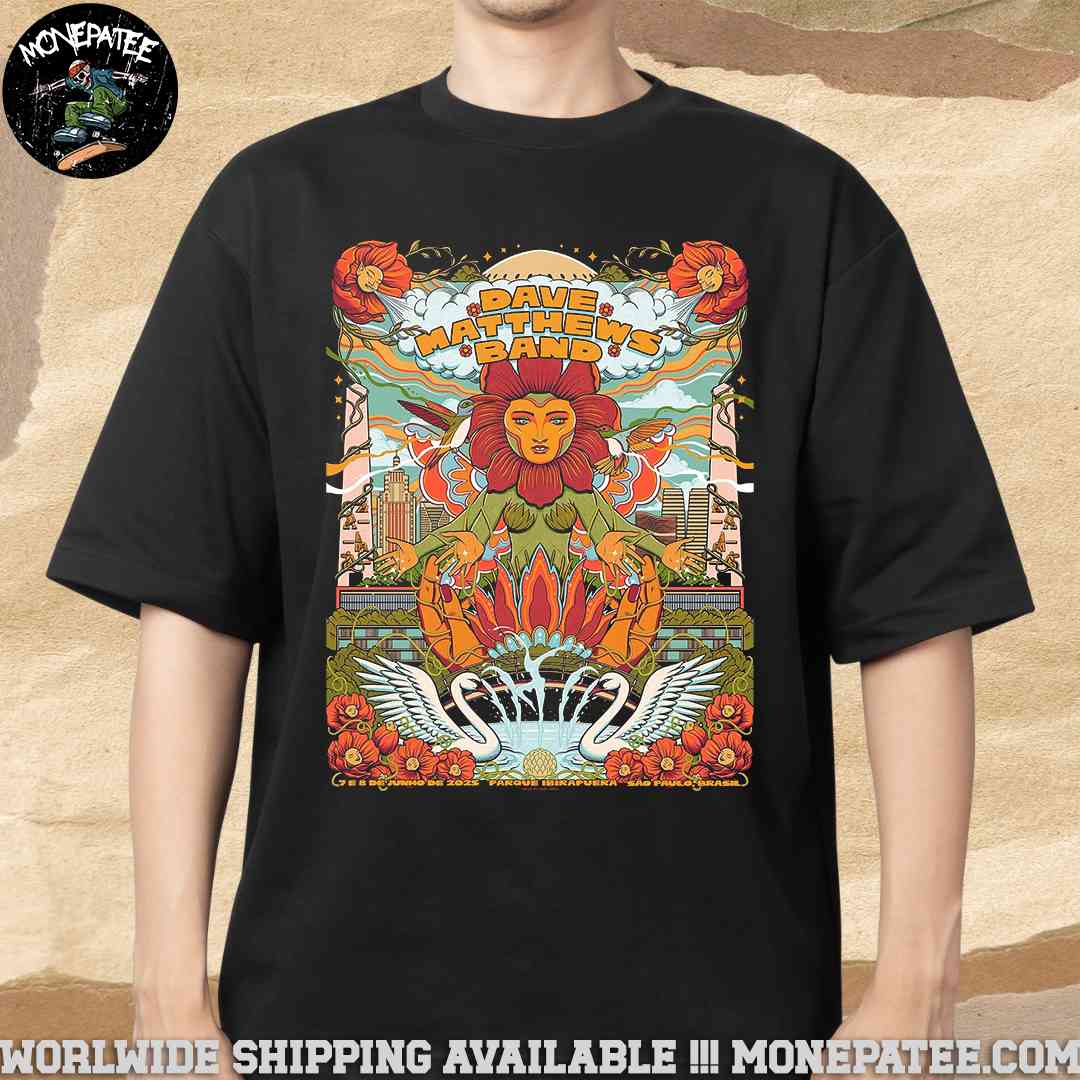 Dave Matthews Band Poster For Show In Sao Paulo Brasil On June 7 8 2025 At Parque Ibirapuera Unisex T-Shirt Dave Matthews Band Poster For Show In Sao Paulo Brasil On June 7 8 2025 At Parque Ibirapuera Unisex T-Shirt