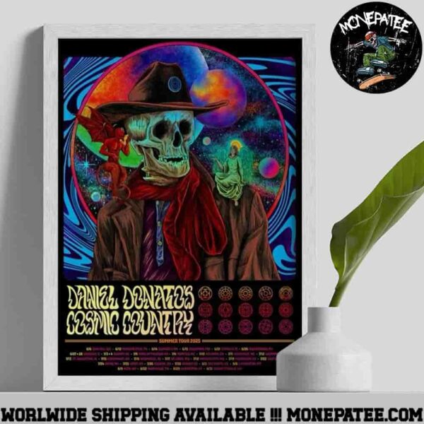 Daniel Donato Cosmic Country Summer Tour Dates List 2025 Home Decor Poster Canvas