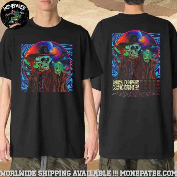 Daniel Donato Cosmic Country Summer Tour Dates List 2025 Merchandise Two Sided Unisex T-Shirt