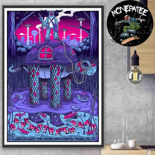Dave Matthews Band Concert Poster In Holmdel NJ On June 3 2025 At PNC Bank Arts Center Home Decor Poster Canvas