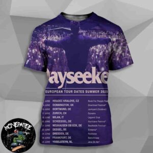 Dayseeker European Tour Dates Summer 2025 All Over Print T-Shirt
