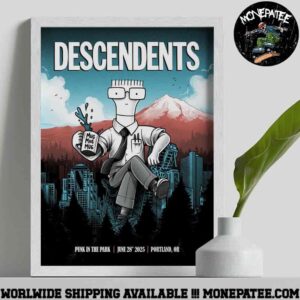 Descendents Punk In The Park In Portland Oregon On June 28 2025 at Tom McCall Waterfront Park Decorative Poster Canvas