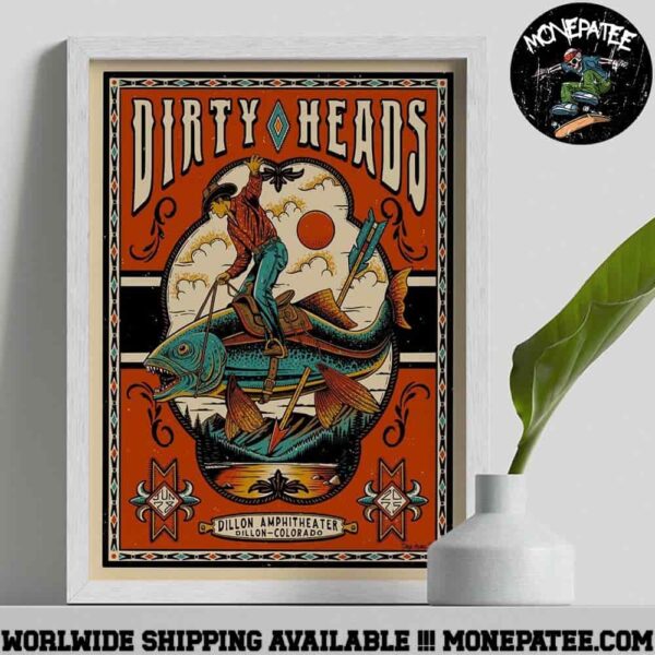Dirty Heads Concert Poster Dillon Colorado At Dillon Amphitheater On June 28 2025 Decorative Poster Canvas