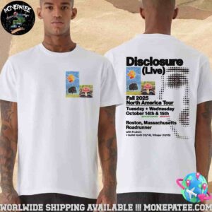 Disclosure Fall North America Tour Dates List 2025 Merchandise Two Sided Unisex T-Shirt