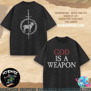 Falling In Reverse Lamb God Is A Weapon Merchandise 2025 Washed T-Shirt