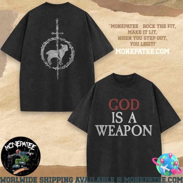 Falling In Reverse Lamb God Is A Weapon Merchandise 2025 Washed T-Shirt