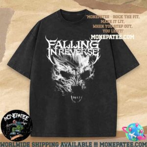 Falling In Reverse Wolf God Is A Weapon Merchandise 2025 Washed T-Shirt