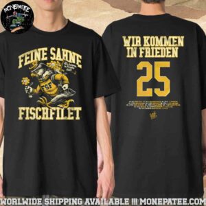 Feine Sahne Fischfilet Wir Kommen In Frieden Tour 2025 Dates List Two Sides Merchandise Unisex T-Shirt