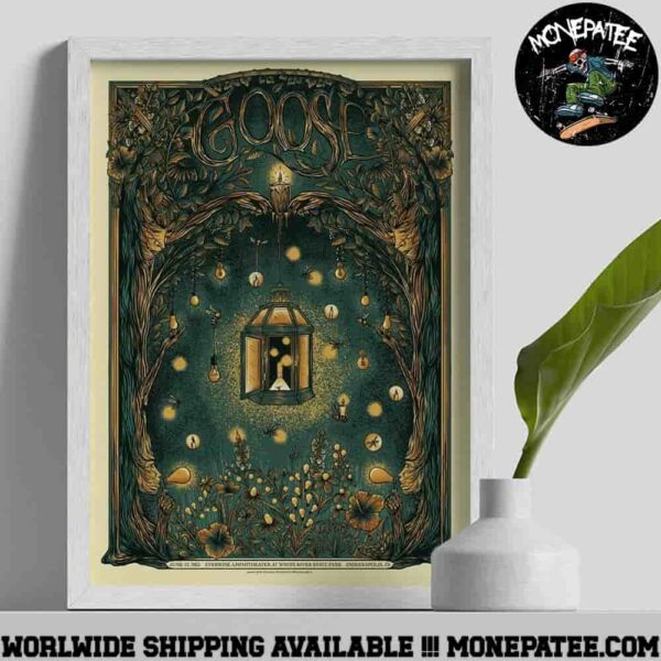 Goose Band Concert Poster In Indianapolis IN On June 12 2025 At Everwise Amphitheater at White River State Park Home Decor Poster Canvas
