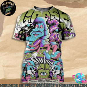 Goose Band Poster For Show At Fiddler Green Amphitheatre In Greenwood Village CO On June 6 And 7 2025 All Over Print T-Shirt