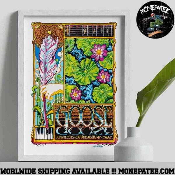 Goose The Band Concert Poster In Canandigua New York Cmac On June 21 2025 Decorative Poster Canvas