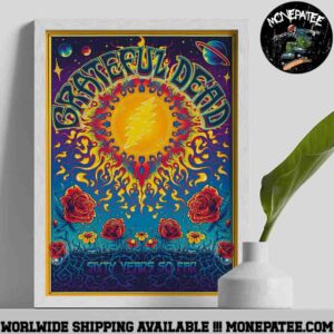 Grateful Dead Concert Poster 2025 60th Anniversary Sixty Years So Far Home Decor Poster Canvas