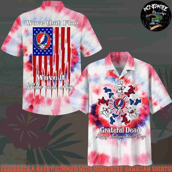 Grateful Dead Happy Independence Day Hawaiian Shirt and Beach Shorts