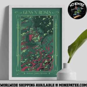Guns N Roses Europe Tour 2025 Venue Poster In Aarhus Denmark On June 29 At Eskelunden Eternal Lure Home Decor Poster Canvas
