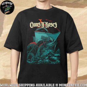 Guns N Roses Poster Concert 2025 At Allianz Arena In Munich Germany On June 20 Merchandise Unisex T-Shirt