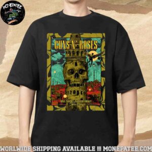Guns N’ Roses Poster For Show In Istanbul Turkey At The Bjk Tupras Stadium June 2 2025 Unisex T-Shirt