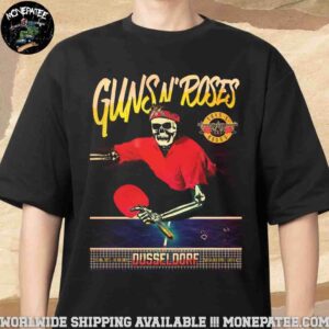 Guns N Roses Venue Poster In Dusseldorf De On June 18 2025 At Merkur Spiel-Arena Unisex T-Shirt