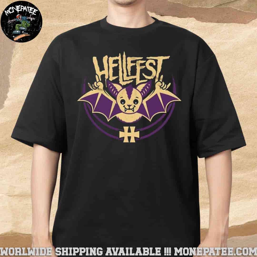 Hellfest 2025 Out Of Bounds Exclusive Tee In Clisson France On 19-22 June Bathomet Merchandise T-Shirt Hellfest 2025 Out Of Bounds Exclusive Tee In Clisson France On 19-22 June Bathomet Merchandise T-Shirt