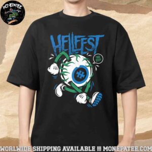 Hellfest 2025 Out Of Bounds Exclusive Tee In Clisson France On 19-22 June Eyeball Merchandise T-Shirt