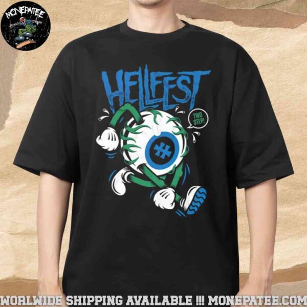 Hellfest 2025 Out Of Bounds Exclusive Tee In Clisson France On 19-22 June Eyeball Merchandise T-Shirt