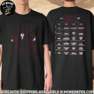 Hellfest 2025 Out Of Bounds Exclusive Tee In Clisson France On 19-22 June Strange Lineup Merchandise Two Sides T-Shirt