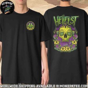 Hellfest 2025 Out Of Bounds Exclusive Tee In Clisson France On 19-22 June Summer Merchandise Two Sides T-Shirt
