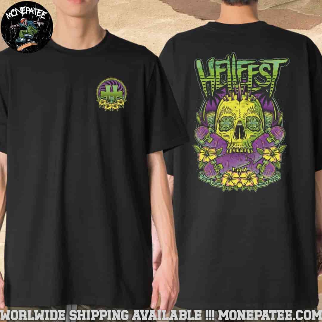Hellfest 2025 Out Of Bounds Exclusive Tee In Clisson France On 19-22 June Summer Merchandise Two Sides T-Shirt Hellfest 2025 Out Of Bounds Exclusive Tee In Clisson France On 19-22 June Summer Merchandise Two Sides T-Shirt